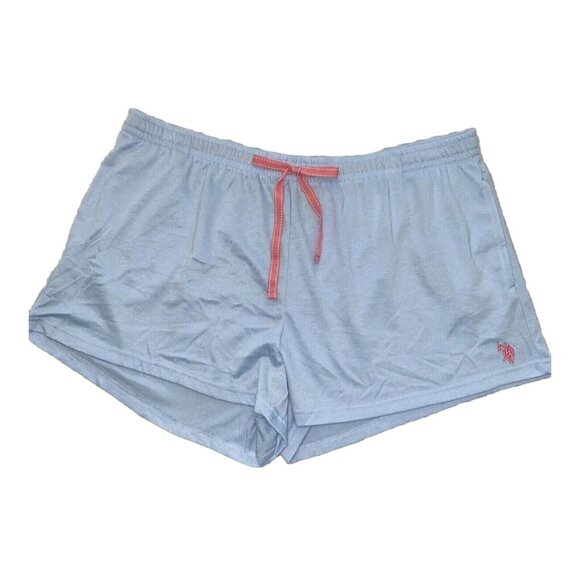 U S Polo Assn Womens Pajama set lounge sleep sz XL 2pc Long Sleeve Top Shorts - Picture 5 of 9